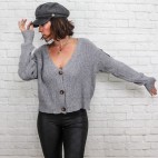 Chaqueta Botones -Gris