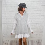 Chaleco Punto Oversize-Gris Oscuro
