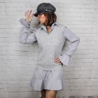 Vestido Love Volante -Rayas Marengo