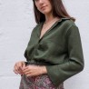 Blusa Elena Cropt - Caqui