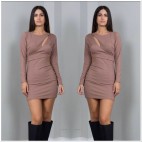 Vestido Canale Cut Out - Beige