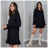 Vestido Love Volante -Negro