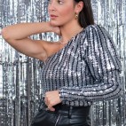 Blusa Asimétrica Julia - Plata