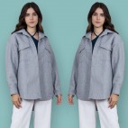 Sobrecamisa Oversize - Gris
