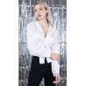 Blusa Satinada Nudo