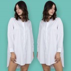 MaxiCamisa Basic - Blanco