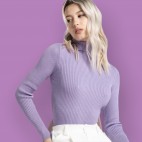 Jersey Canale Cuello cisne - Lila