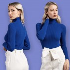 Jersey Canale Cuello cisne - Azulon