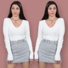 Camiseta Sweet Tricot -Blanco