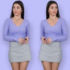 Camiseta Sweet Tricot -Lila