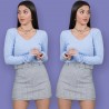 Camiseta Sweet Tricot -Azul