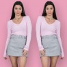 Camiseta Sweet Tricot -Rosa