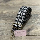 Tira Bolsos - Pata de gallo blanco y negro