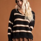 Jersey Tendencia Rayas - Negro
